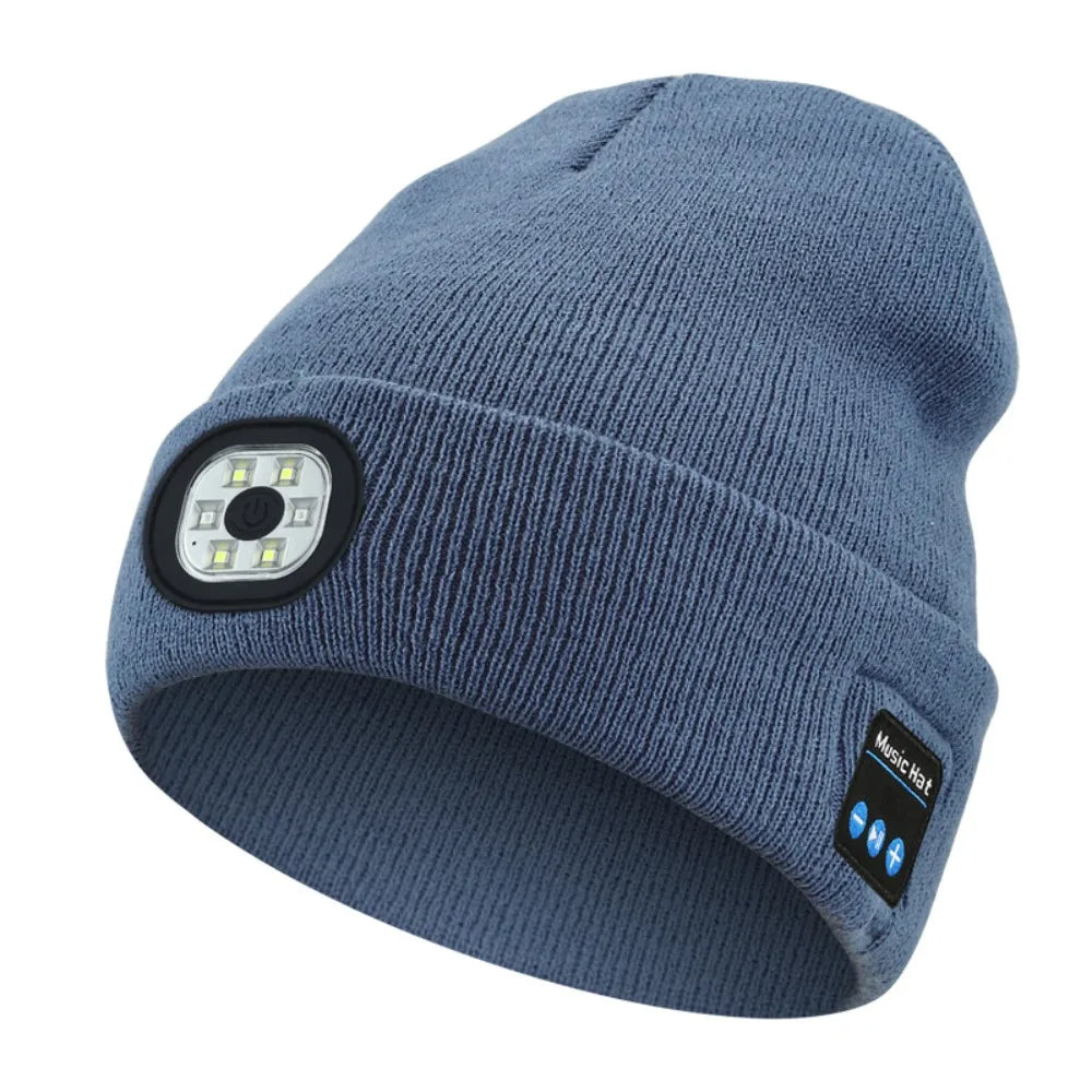 3-in-1 Function Bluetooth Beanie with Light