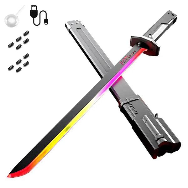 Glowing Sword with Sparks & Smoke