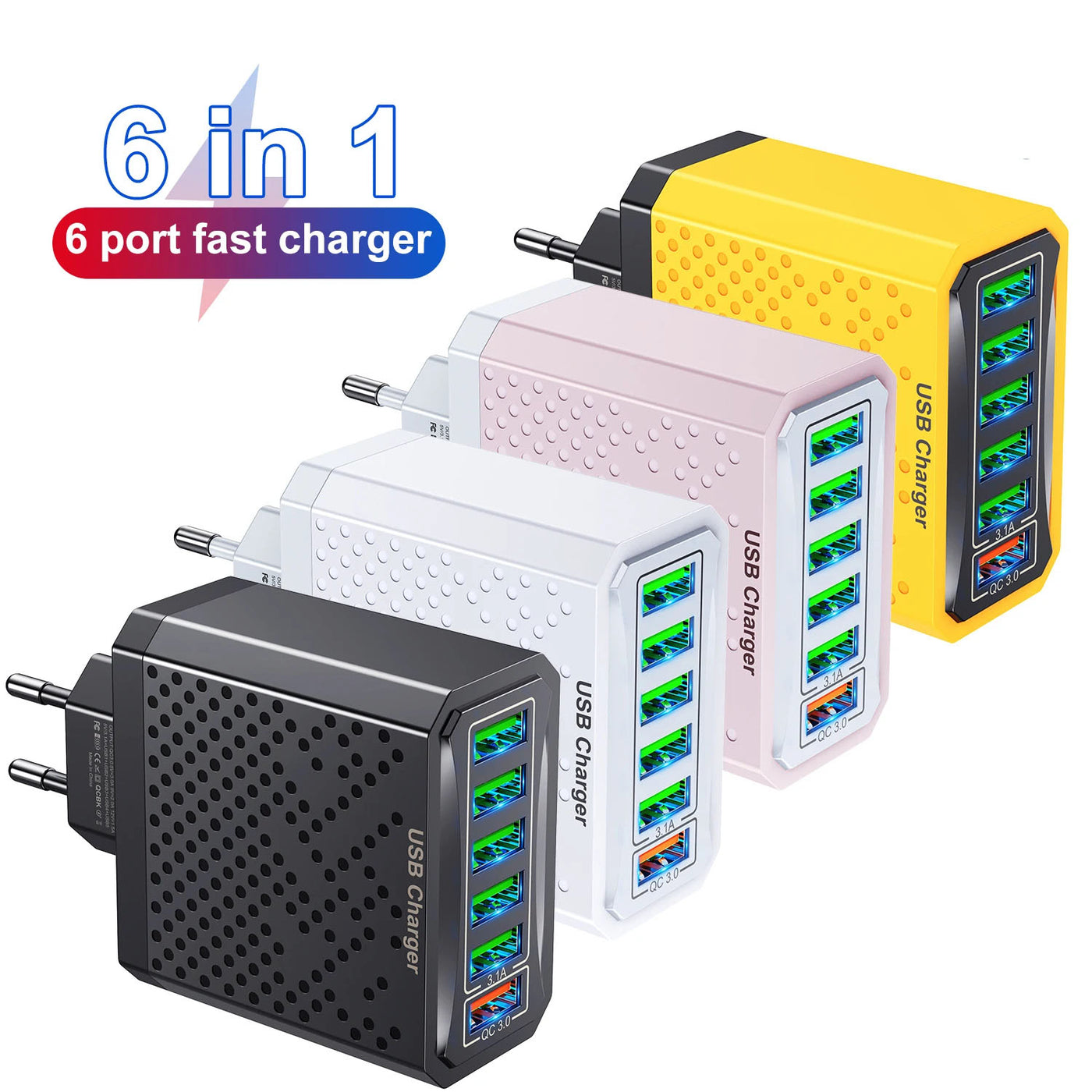 6 in 1 USB Charger