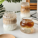 Glass Stripes Coffee Cup Mug