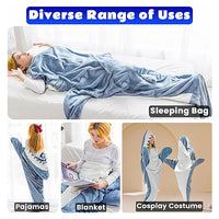 Wearable Shark Sleeping Blanket