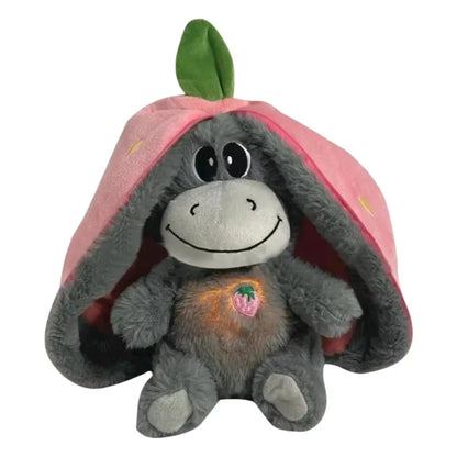 Strawberry Donkey Breathing Plush Doll